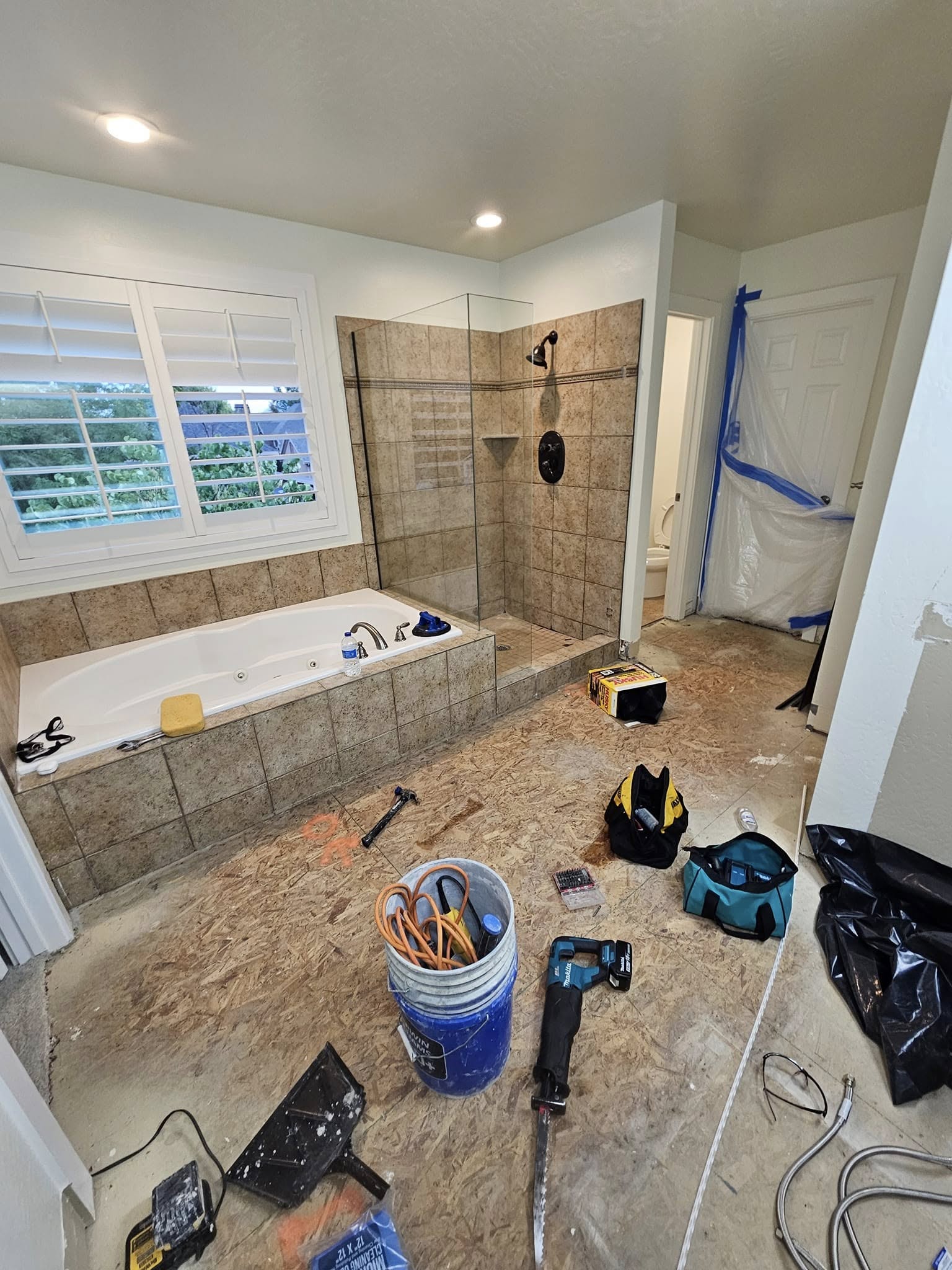 Bath Floor and Shower Finish